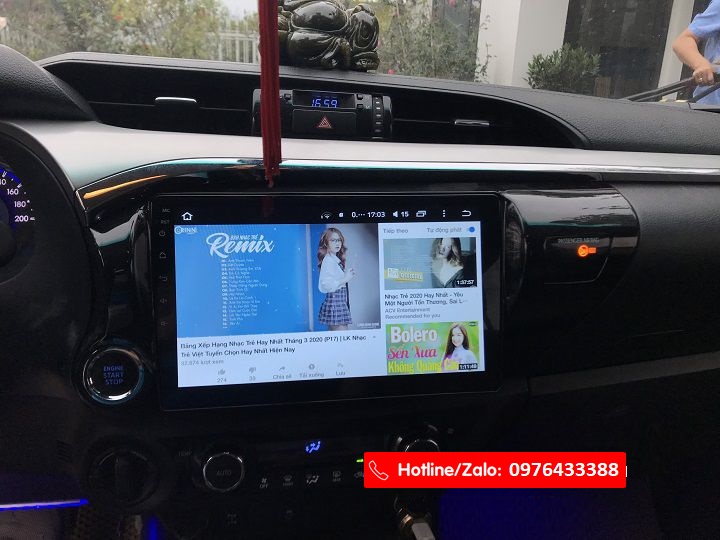 MÀN ANDROID TEYES CC2 CHO HILUX | RAM4G + ROM64G
