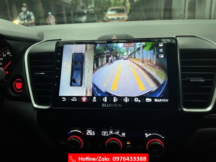 Màn hình Android và Camera 360 cho Honda City