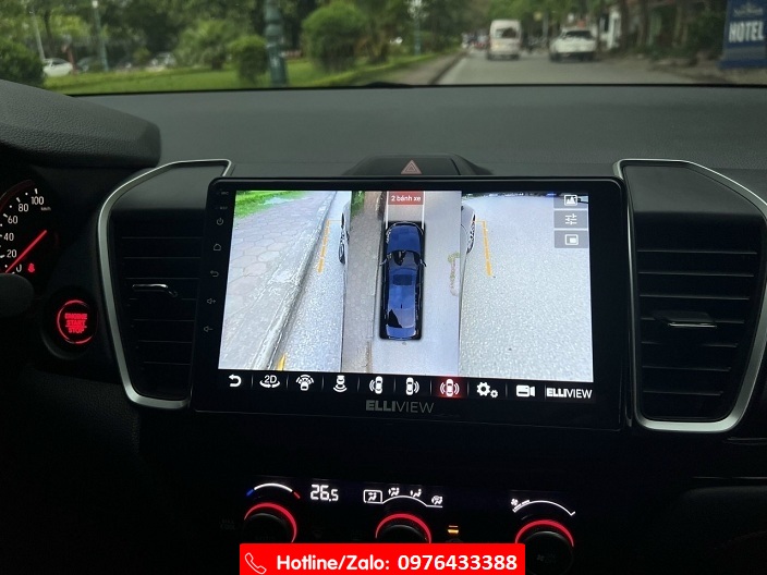 Màn hình Android và Camera 360 cho Honda City