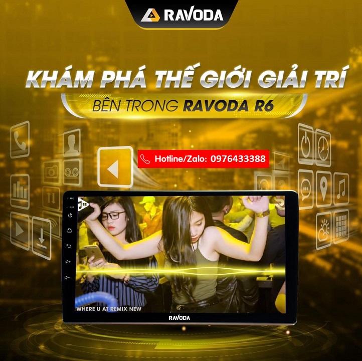 Màn hình Android Ravoda R6
