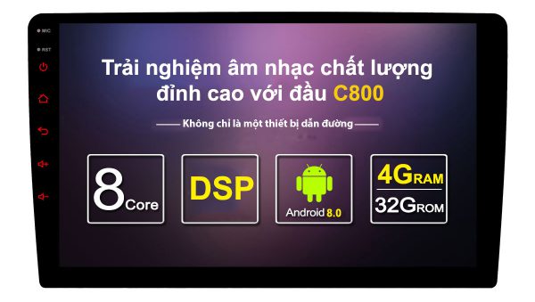 DVD ANDROID C800+ THEO XE TOYOTA PRADO | 100% CHÍNH HÃNG