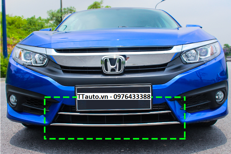Một số mẫu nẹp đầu xe, đuôi xe Civic 2016-2020