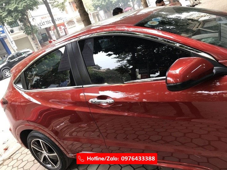 Nẹp chân kính, viền cong kính inox cho Honda HR-V