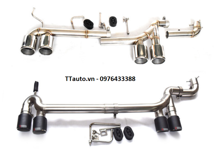 Độ pô kiểu 4 ống xả cho Civic 1.8 (pô thật)