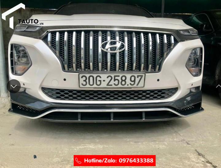 Ốp cản trước, Lip trước Hyundai Santafe 2021