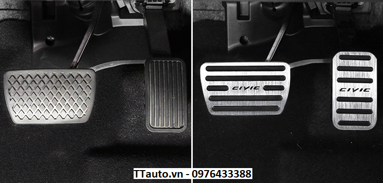 Ốp chân phanh chân ga cho Civic 2016-2020