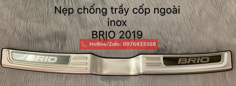 Ốp chống xước cốp cho Honda Brio