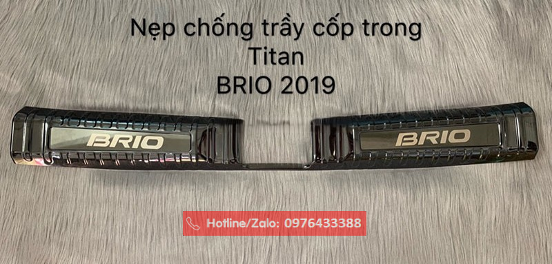 Ốp chống xước cốp cho Honda Brio