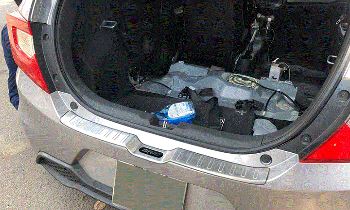 Ốp chống xước cốp cho Honda Brio