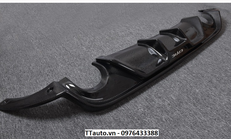 Lip chia pô sợi Carbon cho Civic 2016-2020