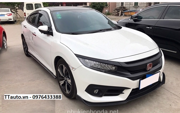 Lip trước sợi carbon Civic 2016-2018
