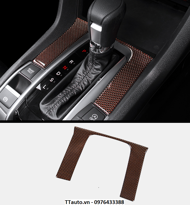 Ốp sợi carbon nội thất kiểu Civic Type R