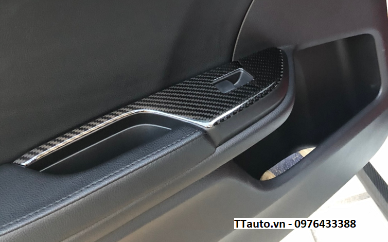 Bộ 6 chi tiết sợi carbon cho Civic 2016-2020