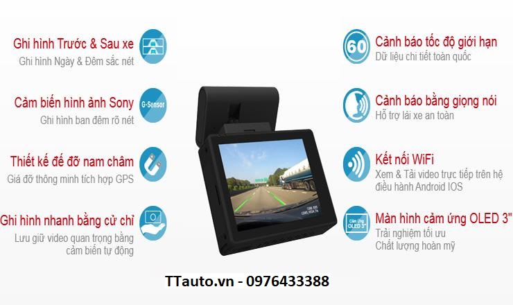 CAMERA HÀNH TRÌNH VIETMAP C65 CHÍNH HÃNG