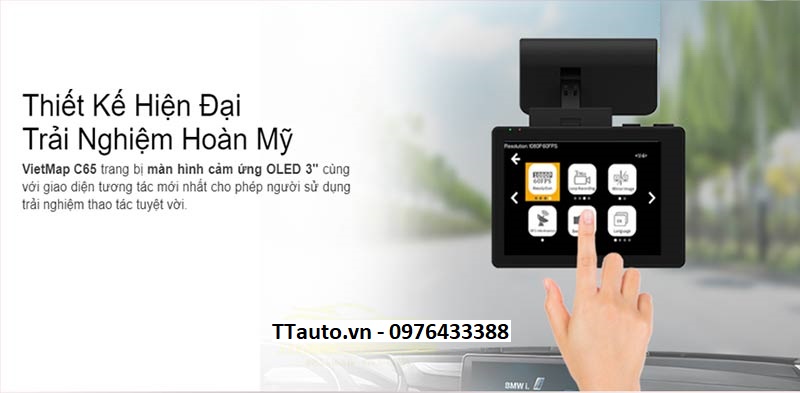 CAMERA HÀNH TRÌNH VIETMAP C65 CHÍNH HÃNG