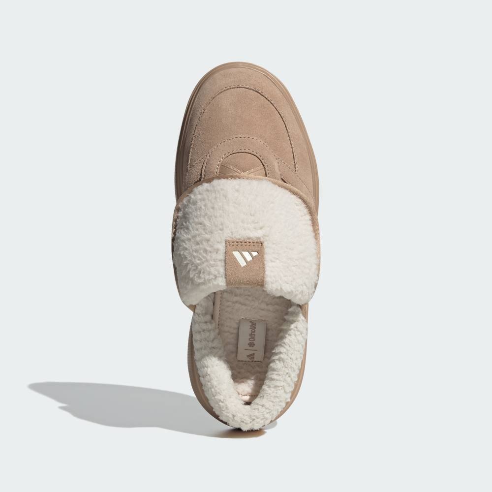 Giày sục adidas Grand Court Mule lót lông - màu cát