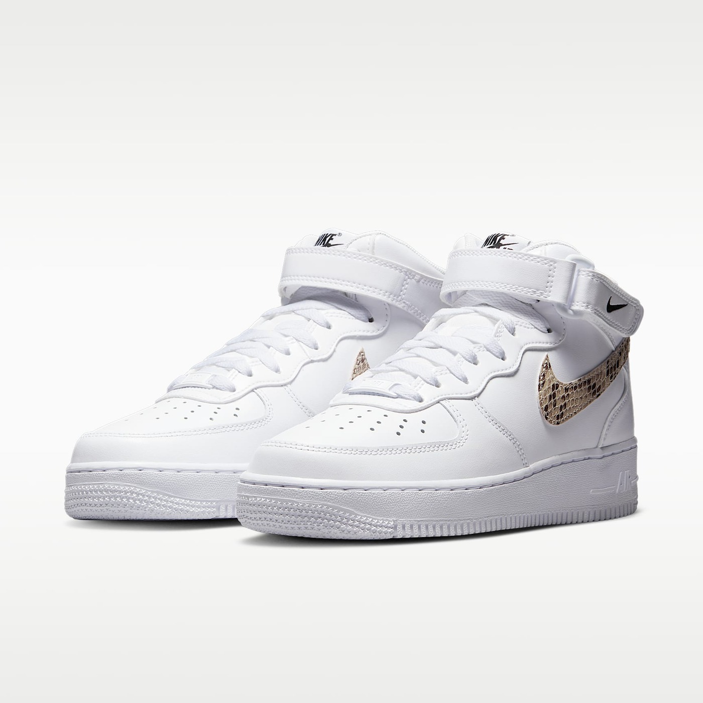Nike Air Force 1 '07 Mid swoosh vân da rắn
