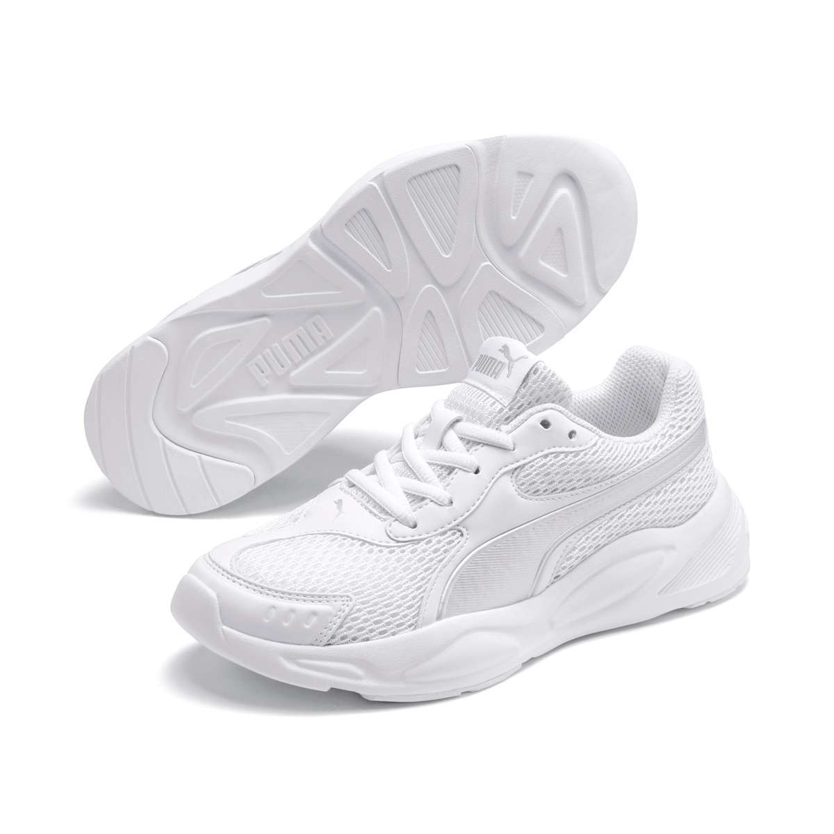 PUMA 90s Runner Mesh trắng toàn bộ