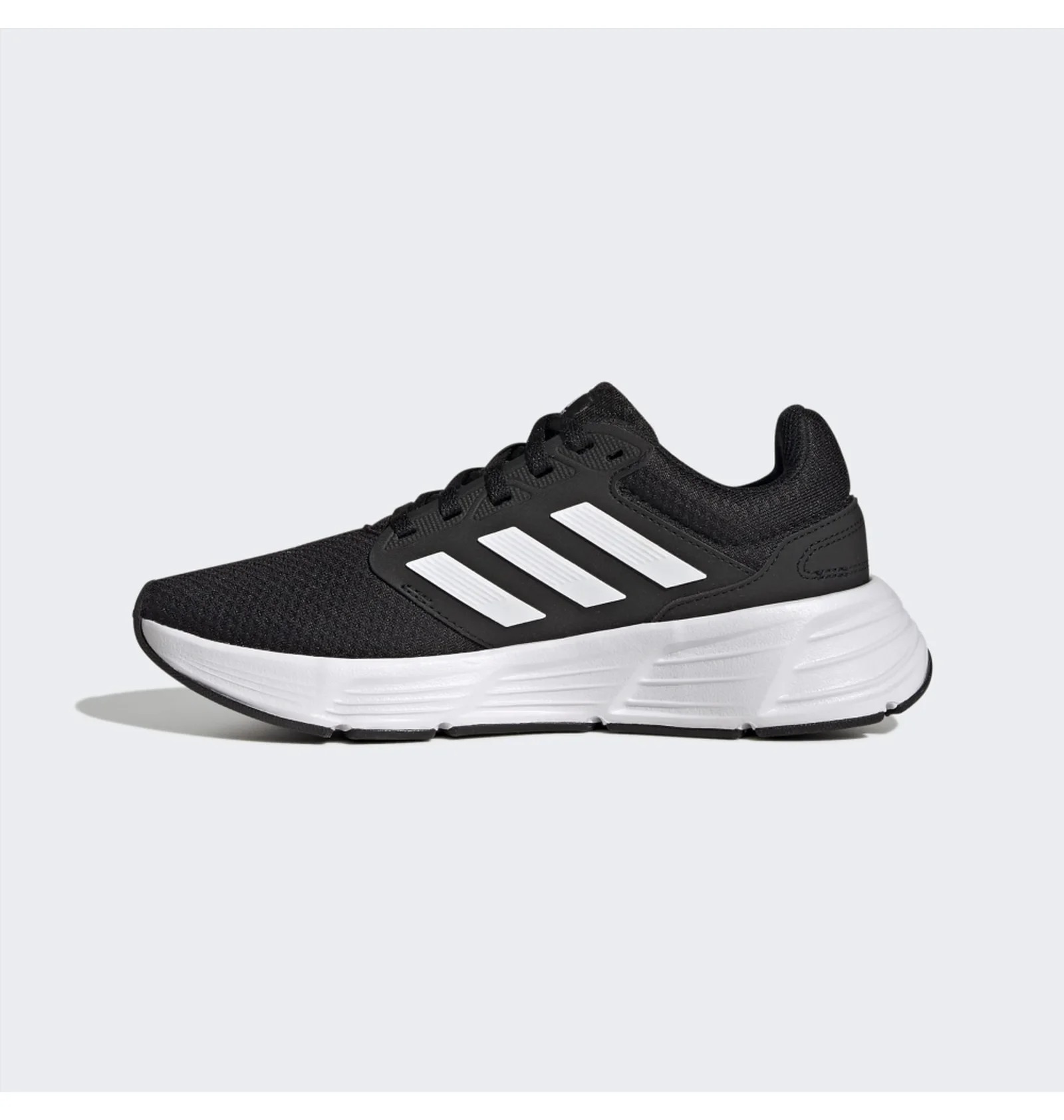 Giày chạy adidas Galaxy 6 - đen phối trắng, size 42 2/3