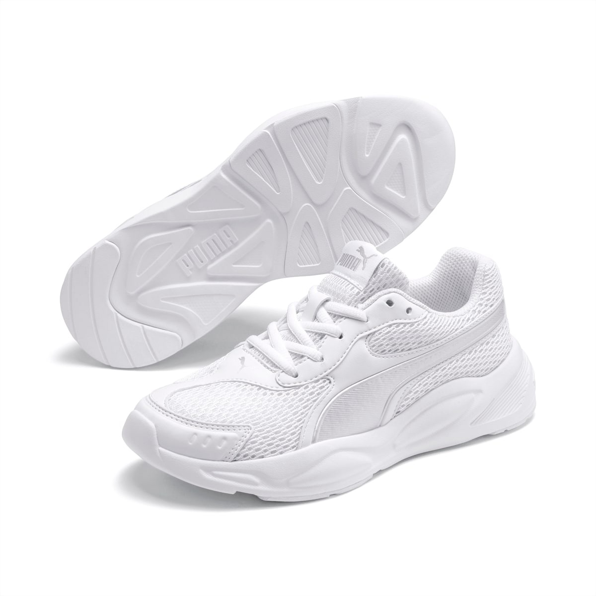 PUMA 90s Runner Mesh trắng toàn bộ