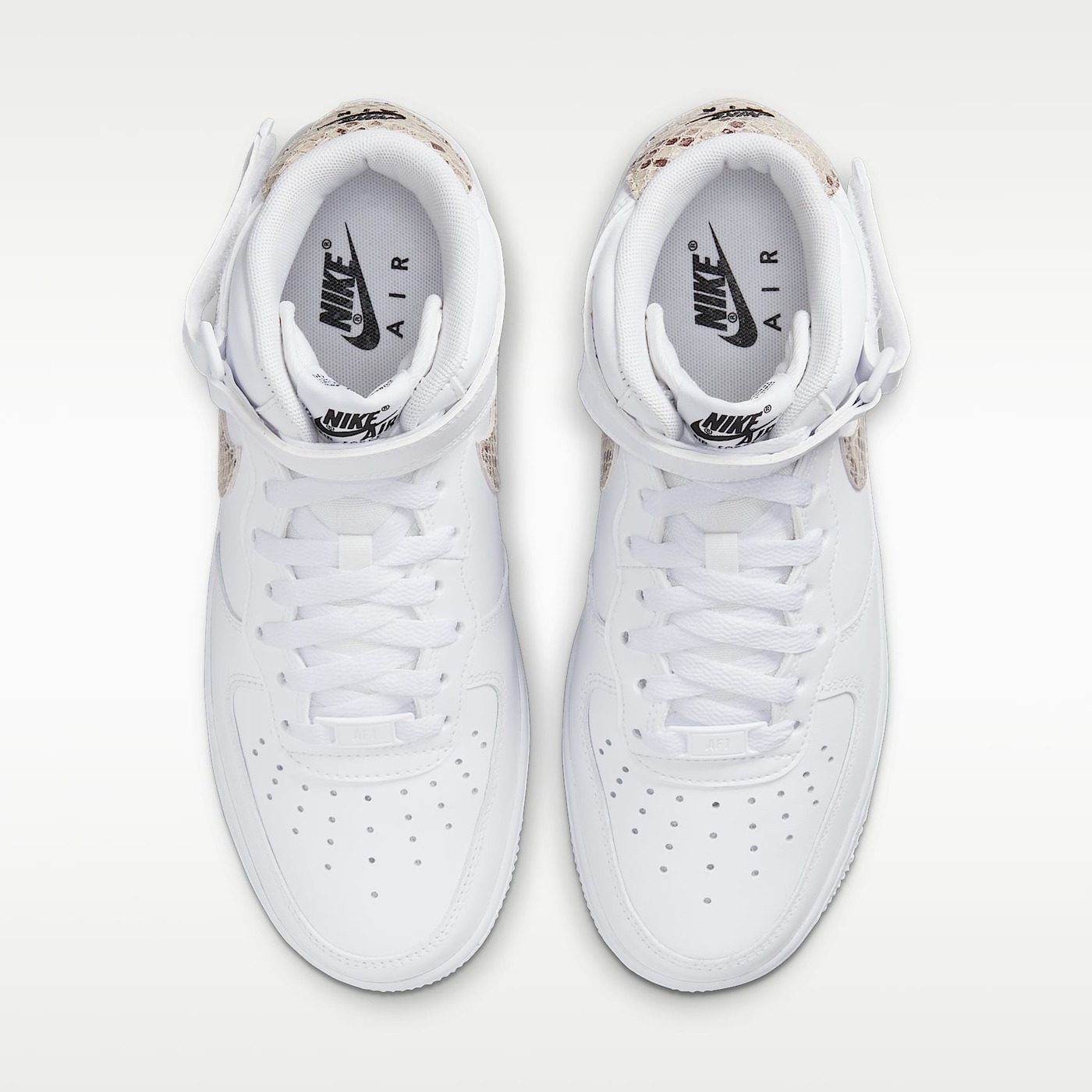Nike Air Force 1 '07 Mid swoosh vân da rắn