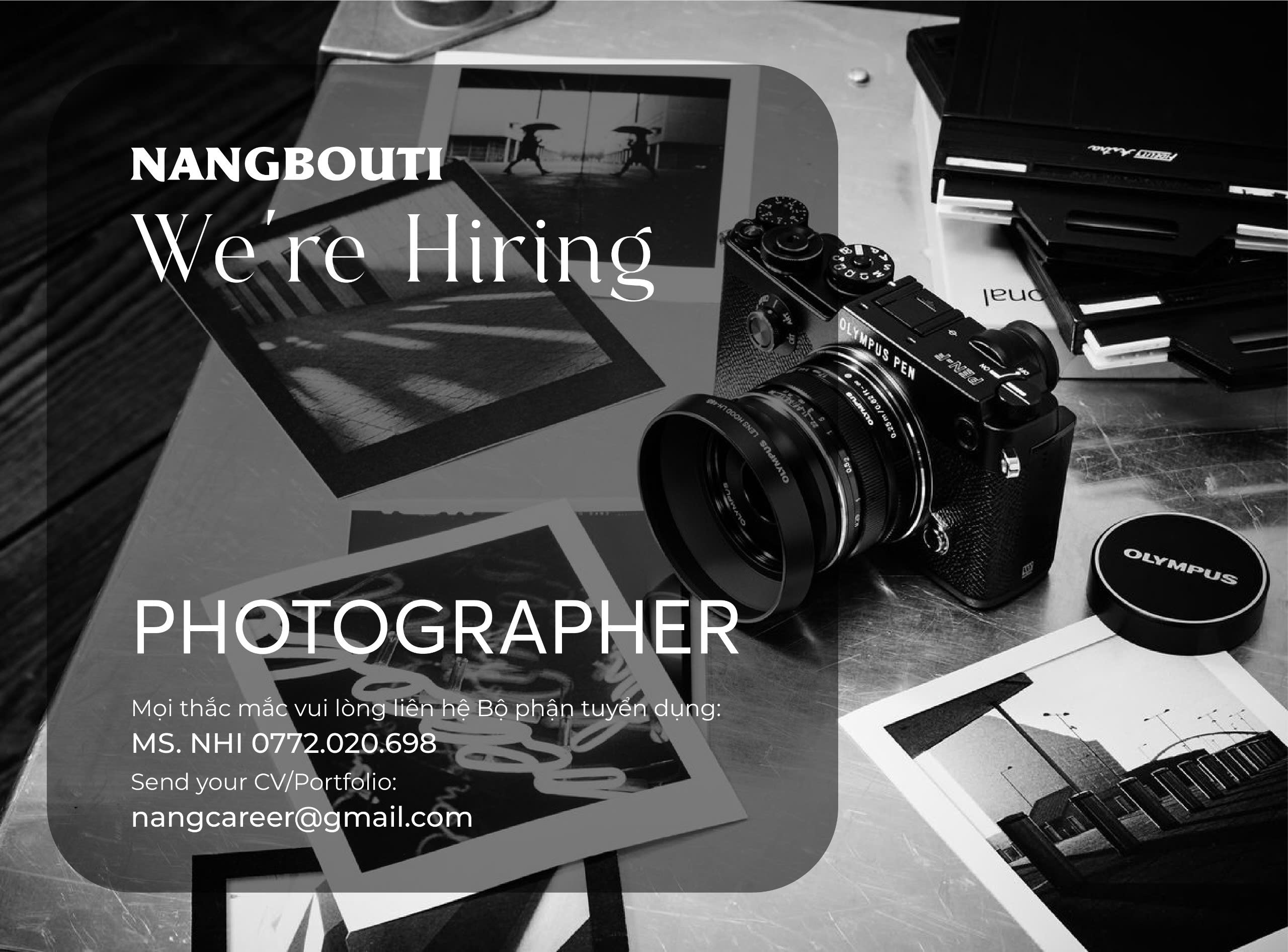 🌻 TUYỂN DỤNG THÁNG 9 🌻📸 𝗡𝗵𝗮̂𝗻 𝘃𝗶𝗲̂𝗻 𝗖𝗵𝘂̣𝗽 𝗔̉𝗻𝗵 - 𝗣𝗛𝗢𝗧𝗢𝗚𝗥𝗔𝗣𝗛𝗘𝗥 𝗙𝗨𝗟𝗟-𝗧𝗜𝗠𝗘