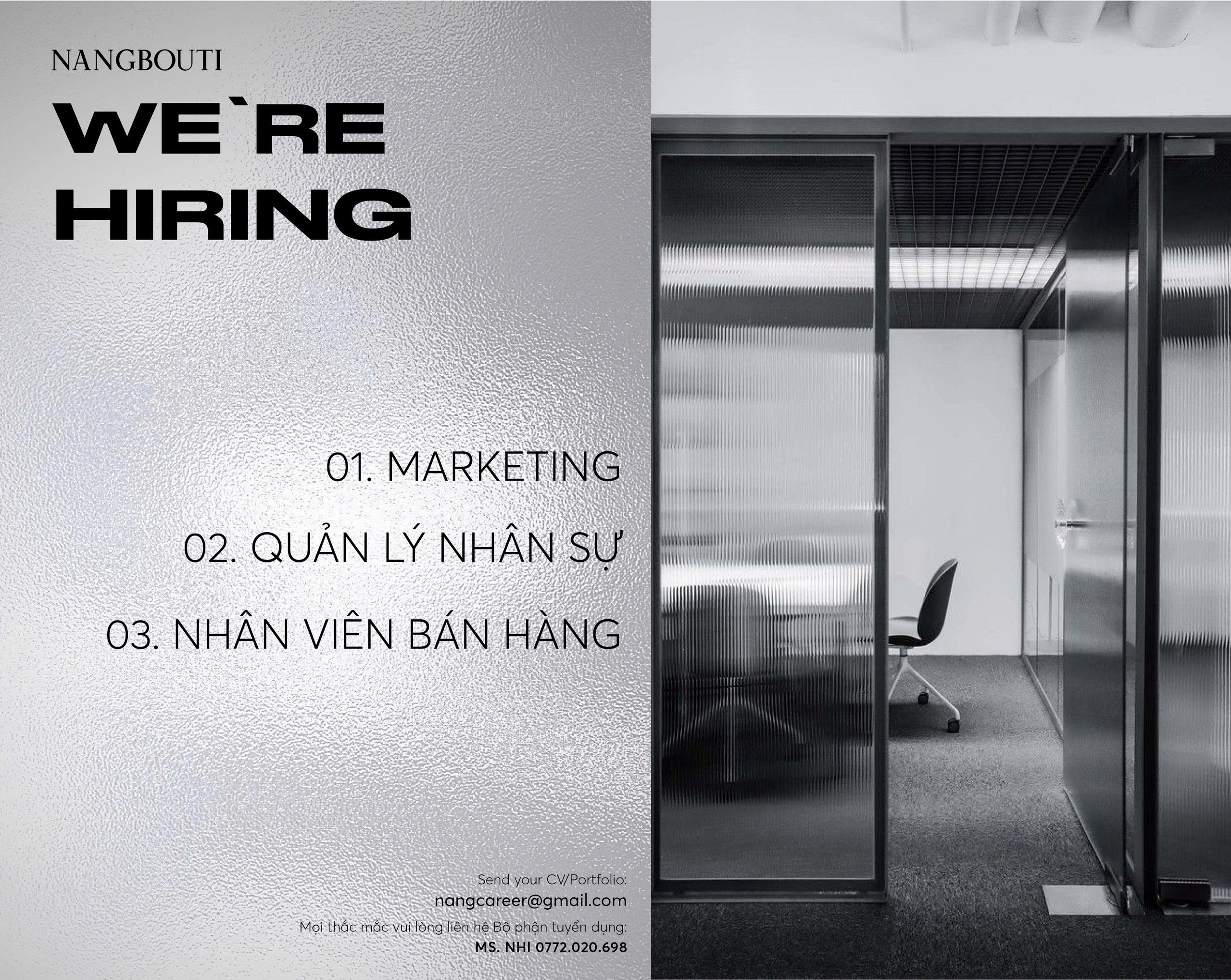 NANGBOUTI TUYỂN DỤNG THÁNG 10 - 2025