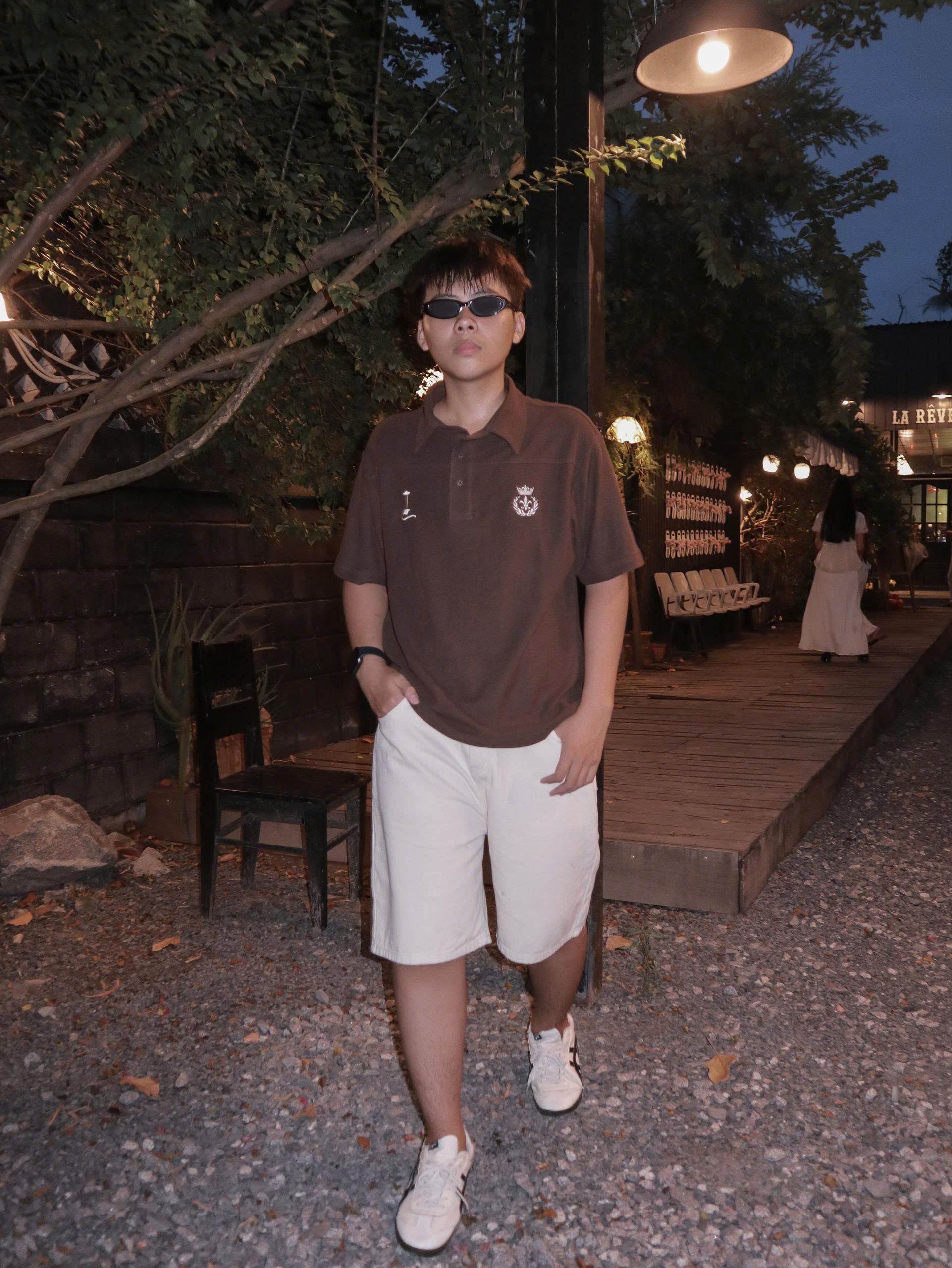 A29975-	Áo thun PoLo nam rã ngang thêu Old day