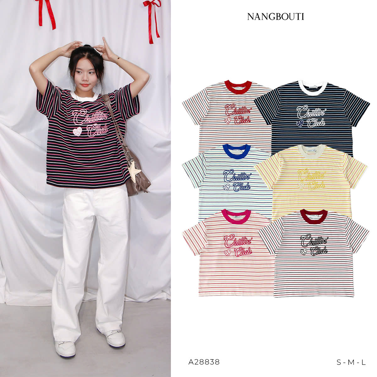 A28838 - A thun boxy thêu Chill