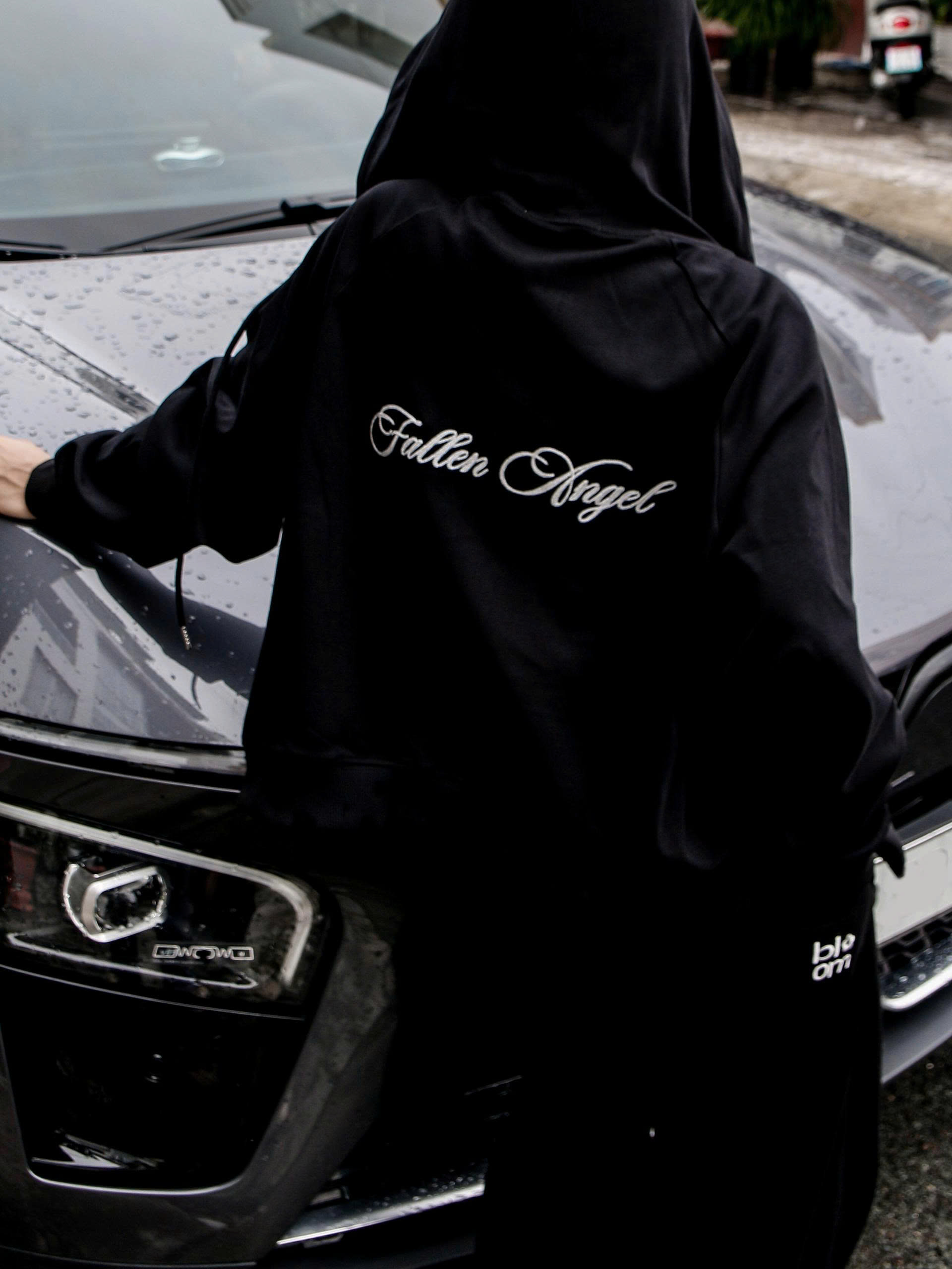 K3229-Áo khoác thêu Fallen Angel