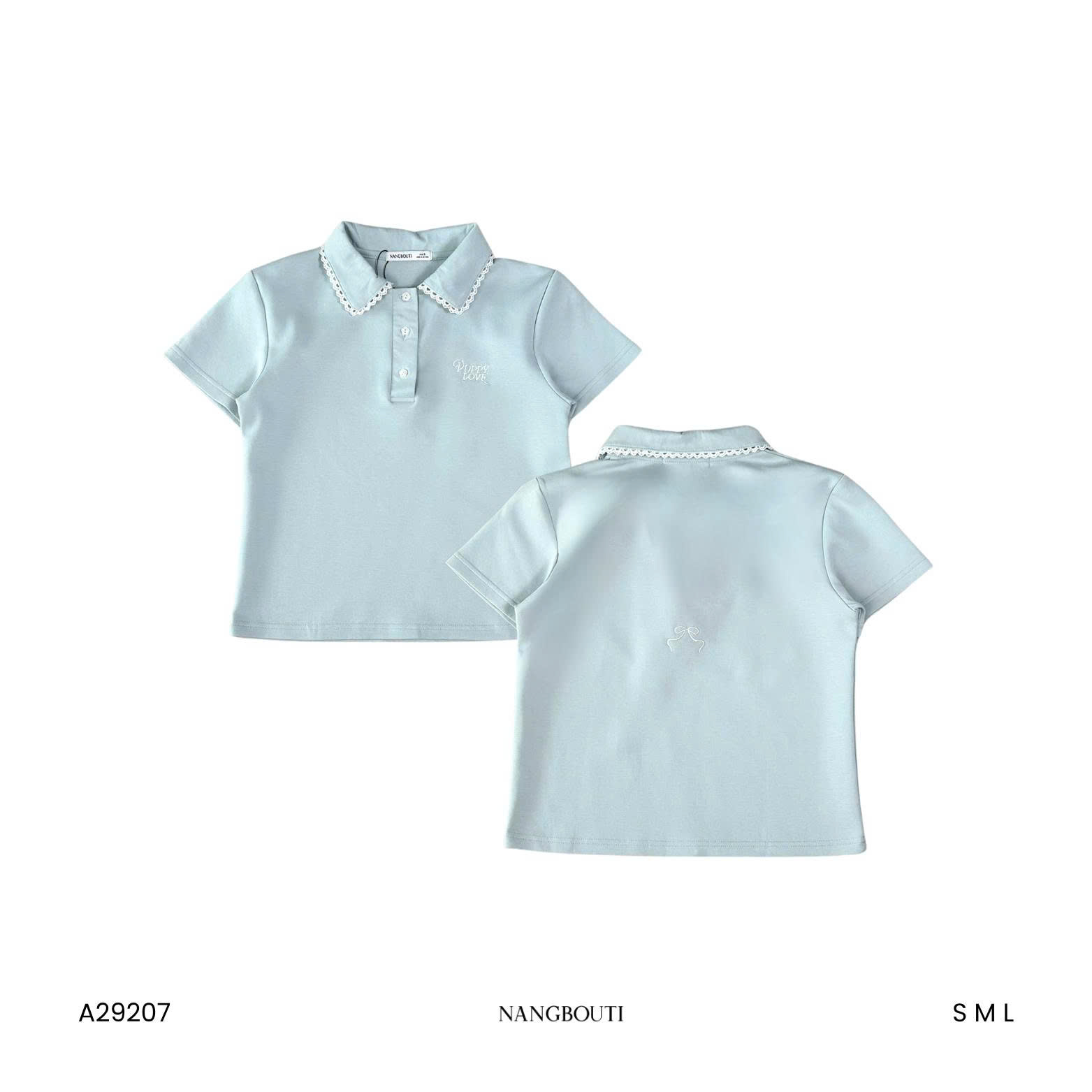 A29207 - A PL thêu puppy cổ phối ren