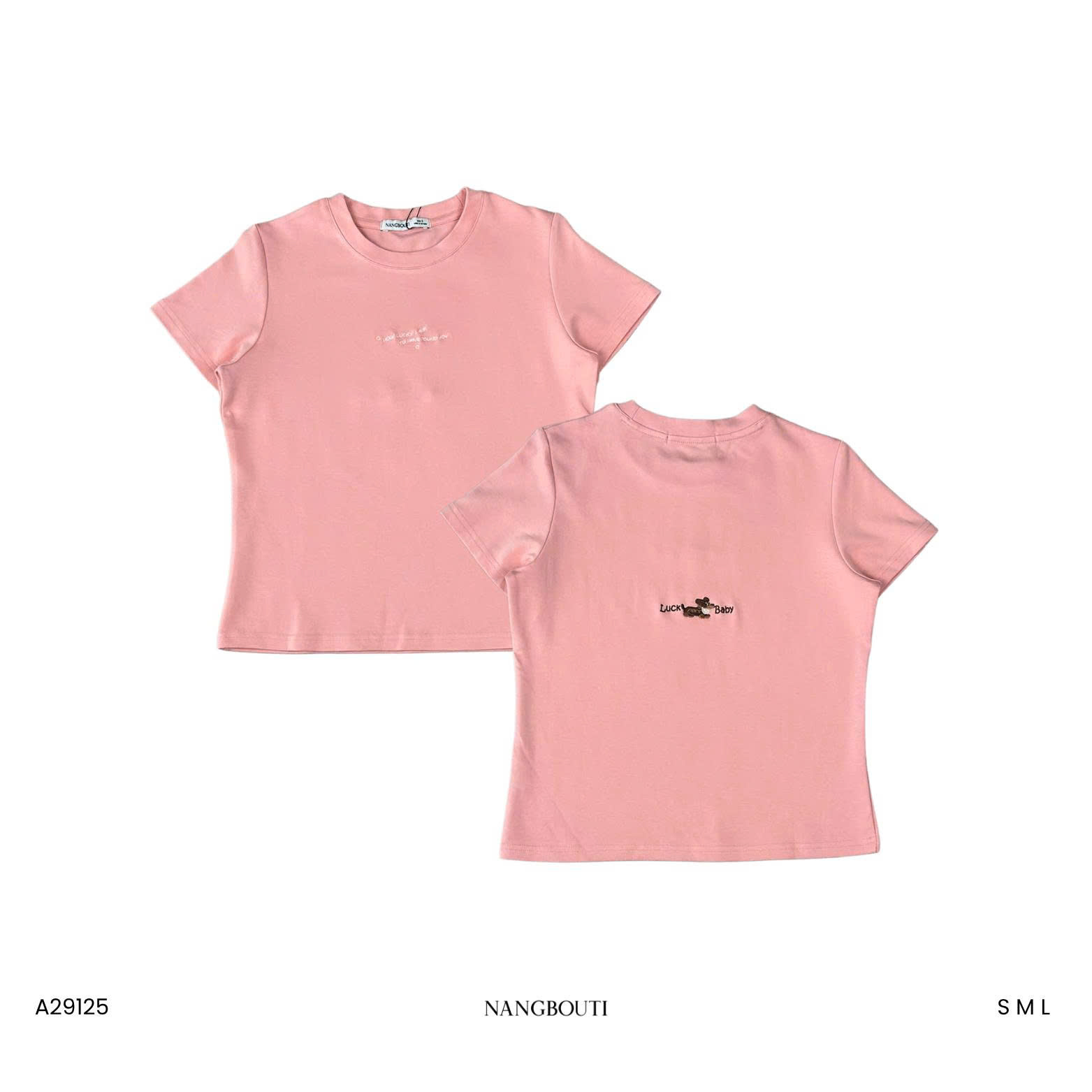 A29125 - A babytee thêu Luck
