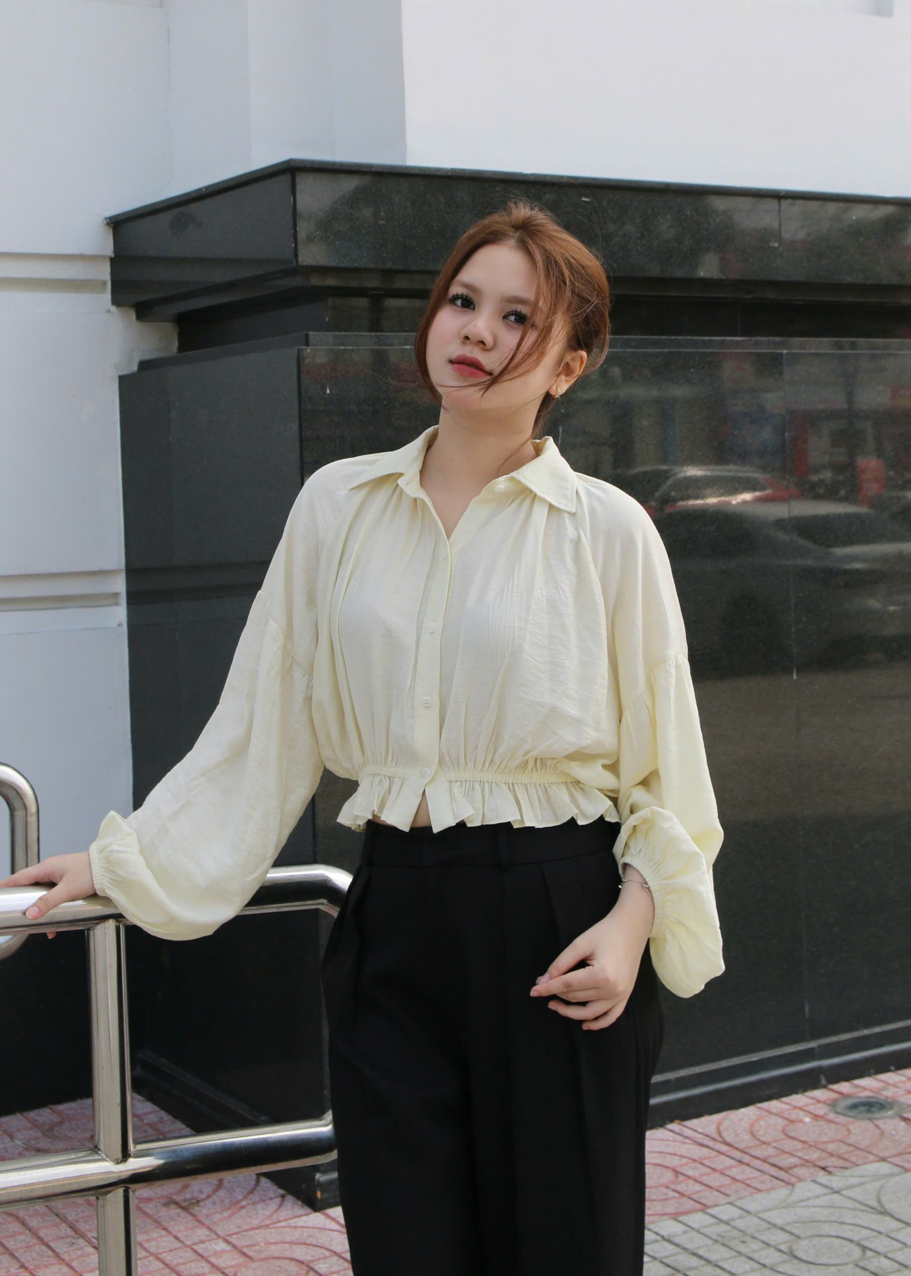 Q8766 - 	Q dài ống suông 2 túi sau
