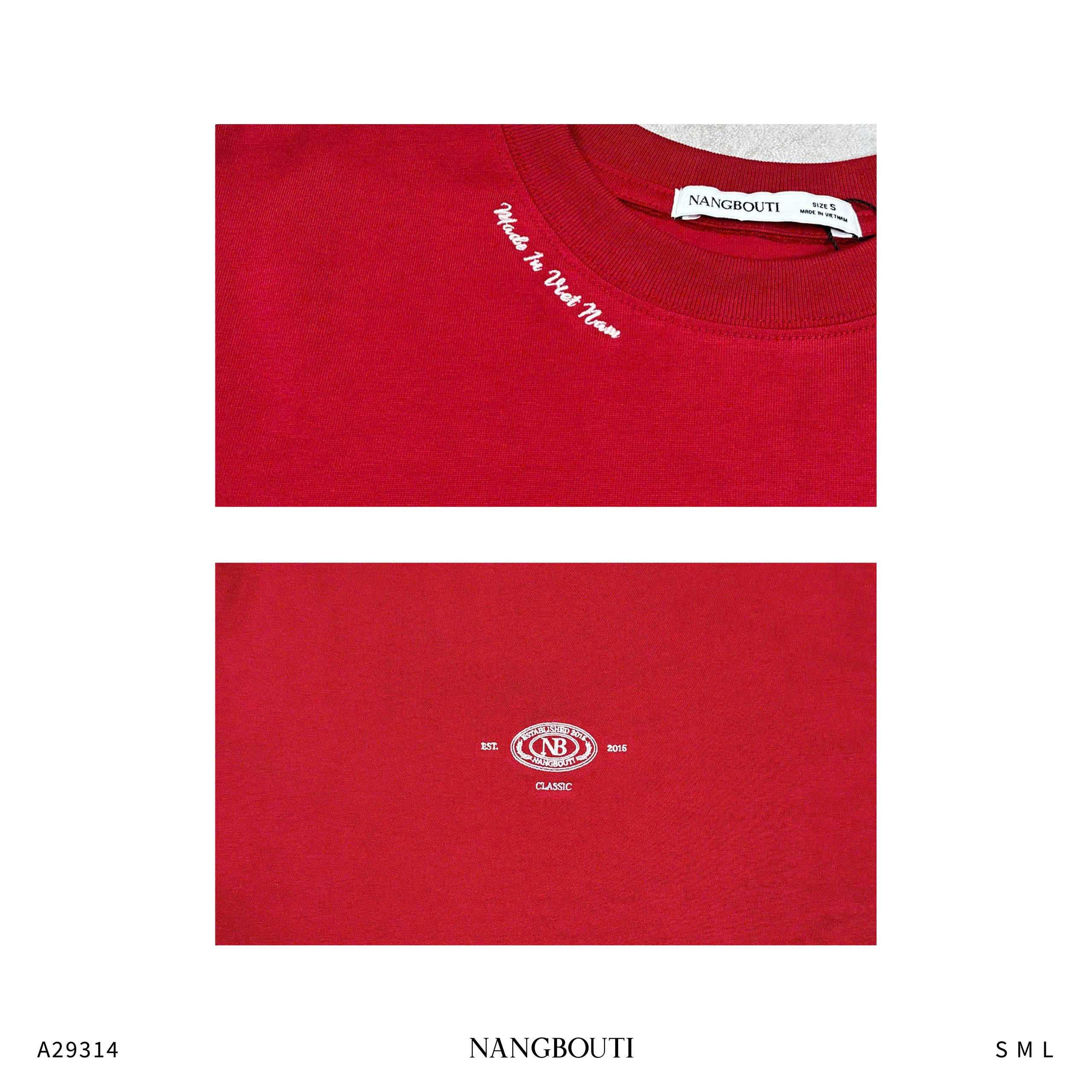 A29314 - A thun boxy thêu NB Made in VN