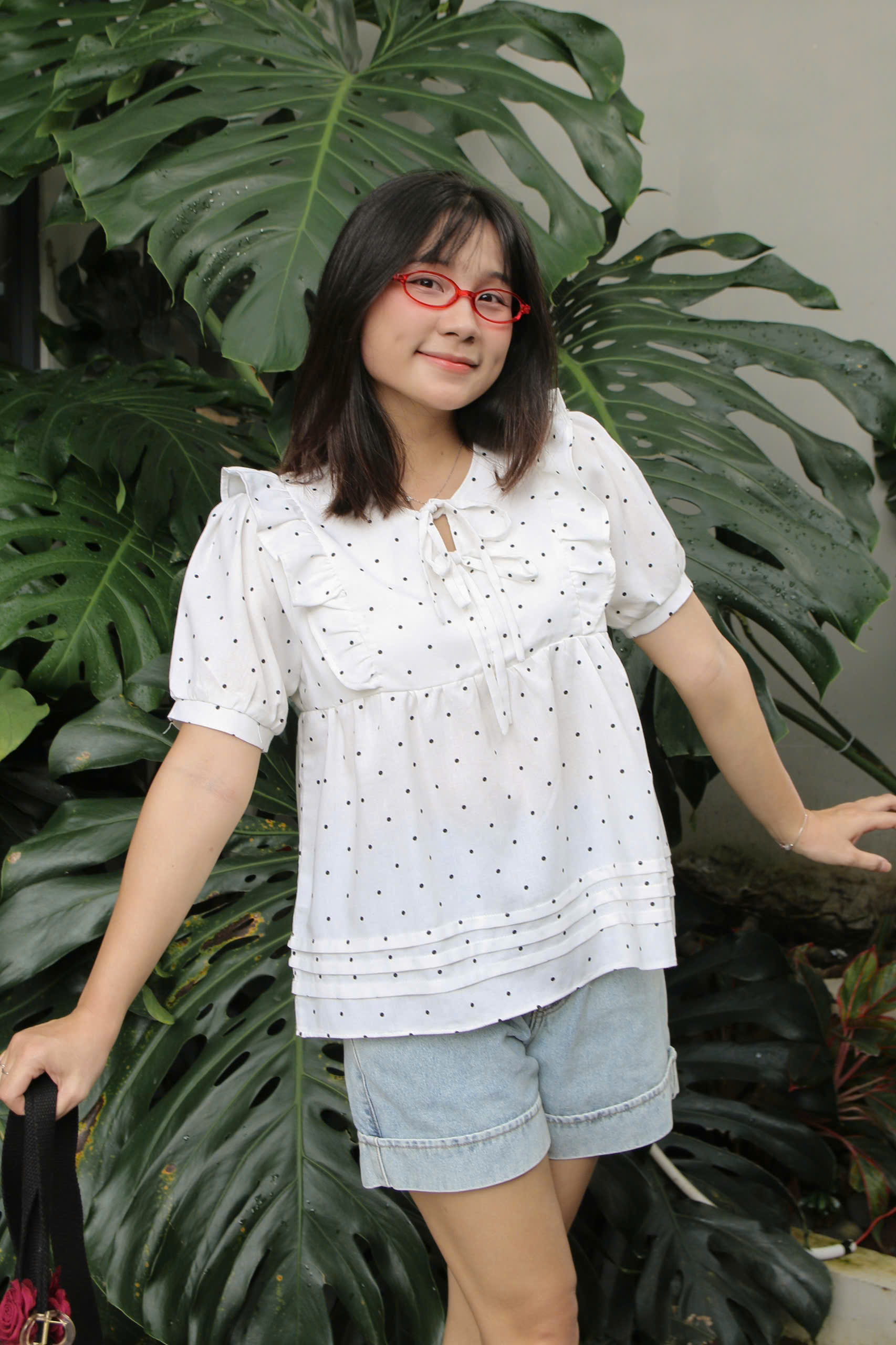 A27882 - A babydoll 2 nơ