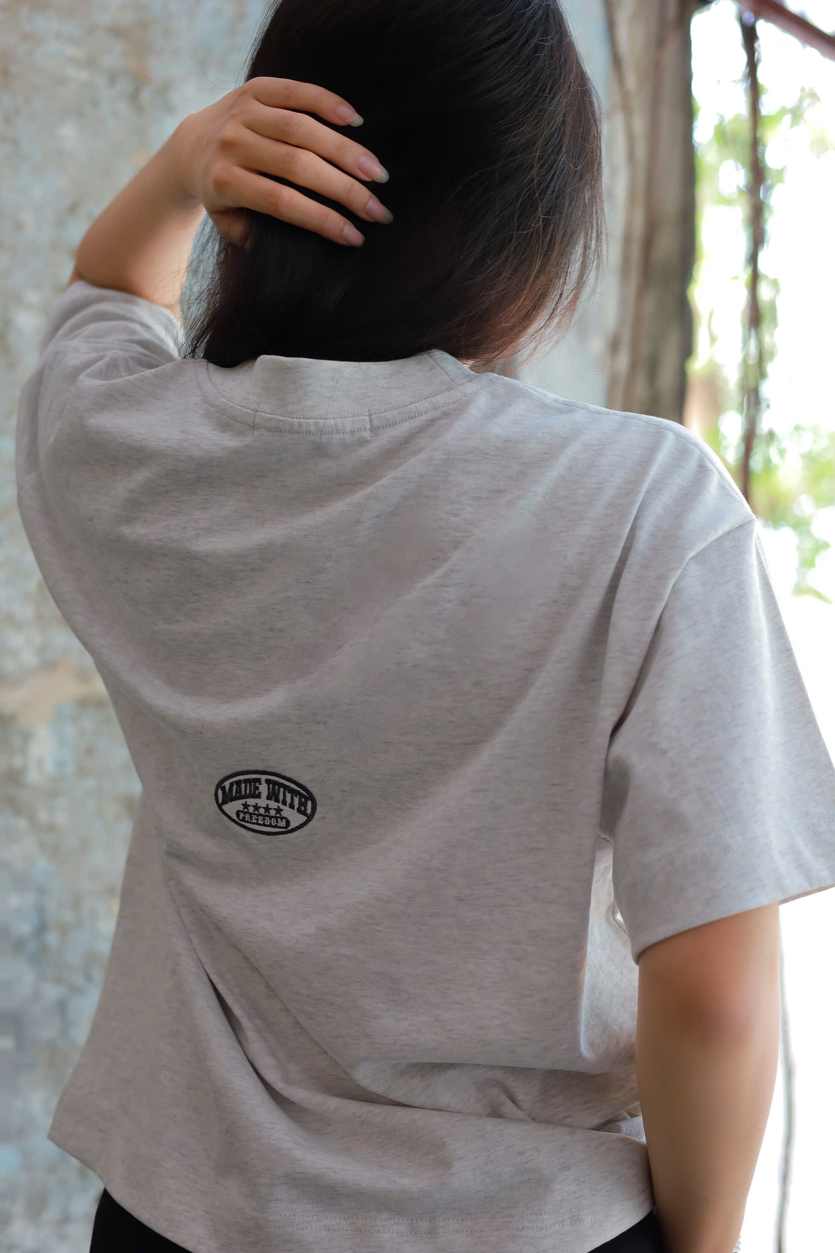 A29831- Áo thun boxy rộng in Every
