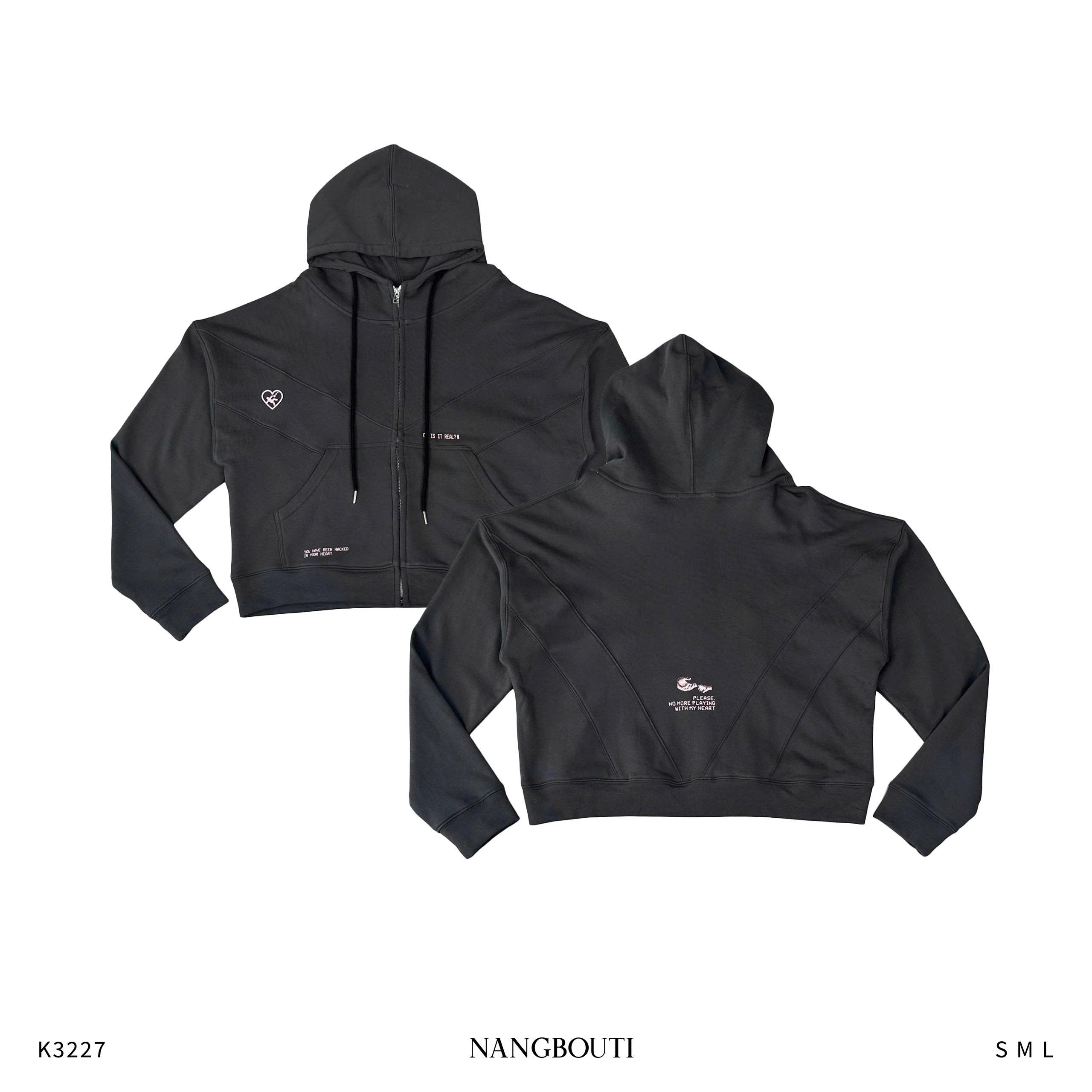 K3227-  Áo khoác rã in Fall in love