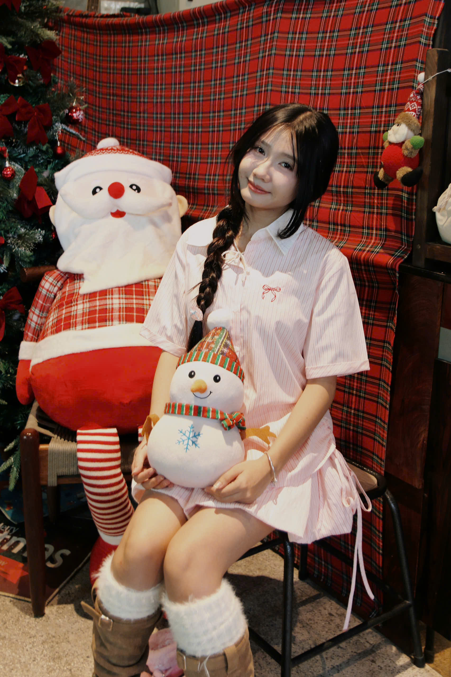 SE1974 - SE kiểu dún eo buộc nơ kèm váy bí