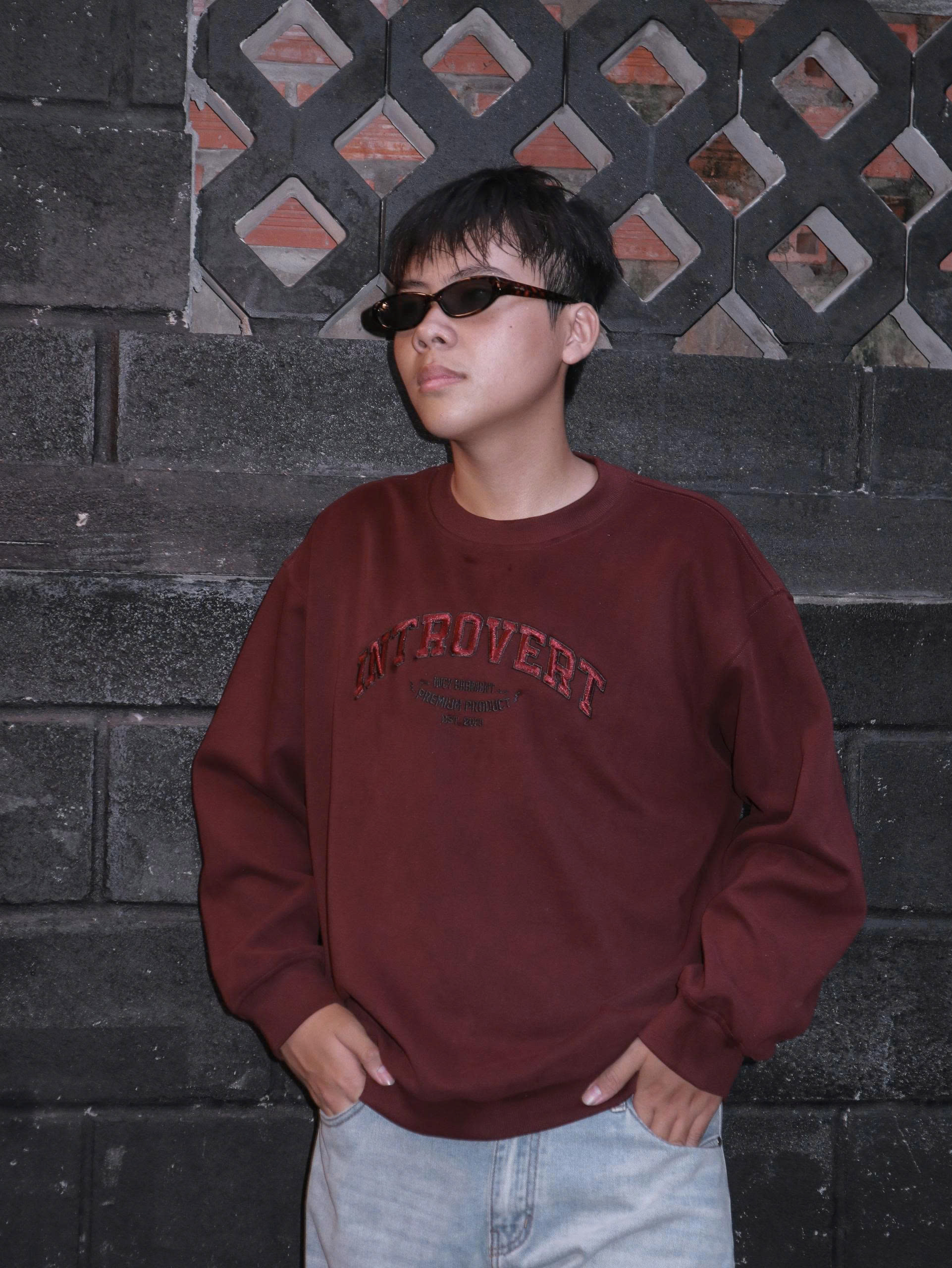 A30015- Áo thun nam TD thêu introvert