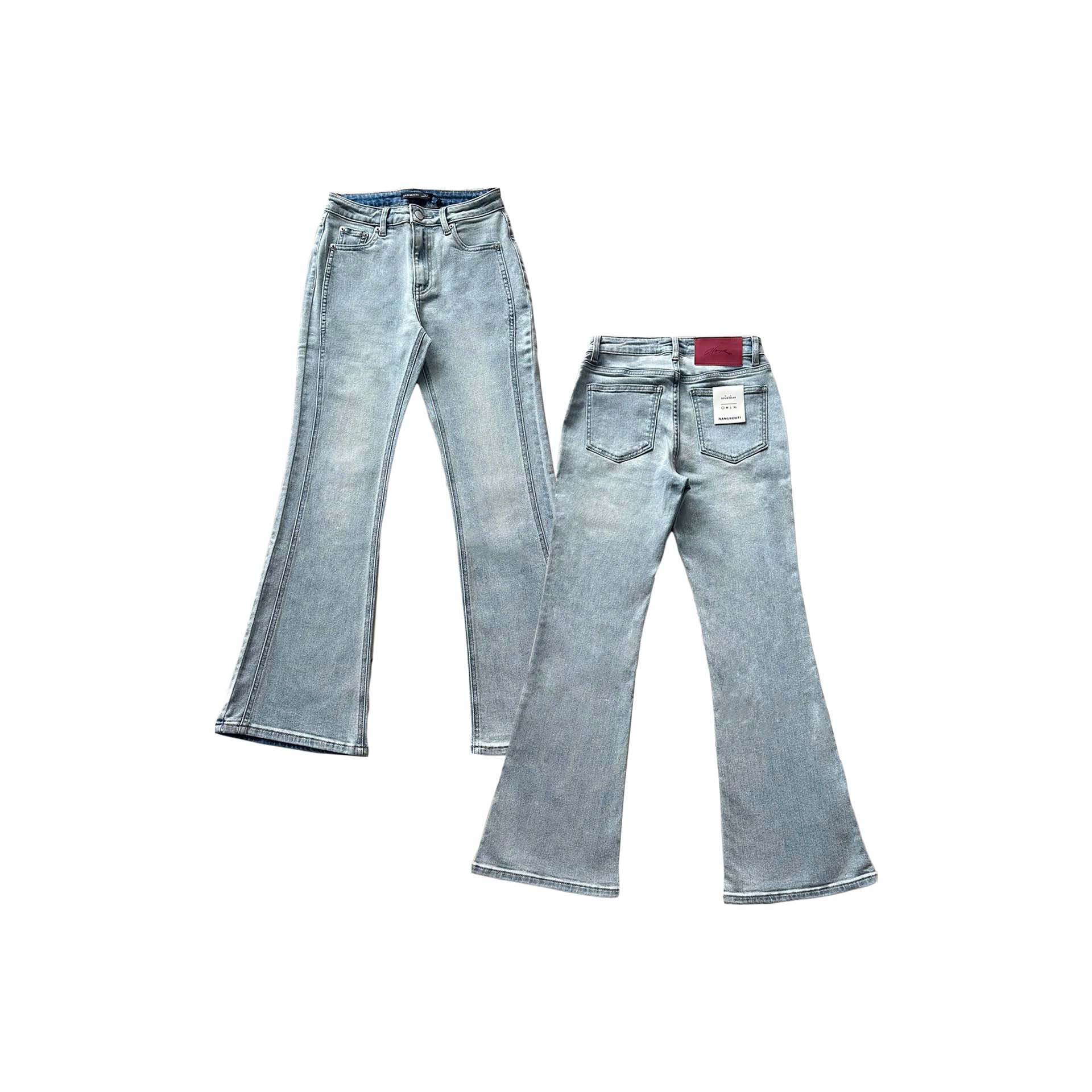 Q9908- 	Quần Jean ống loe 2 sườn