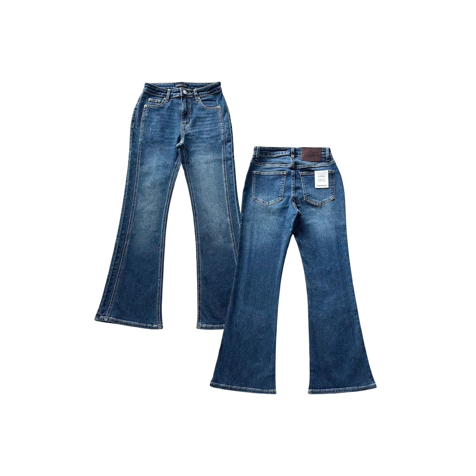 Q9908- 	Quần Jean ống loe 2 sườn