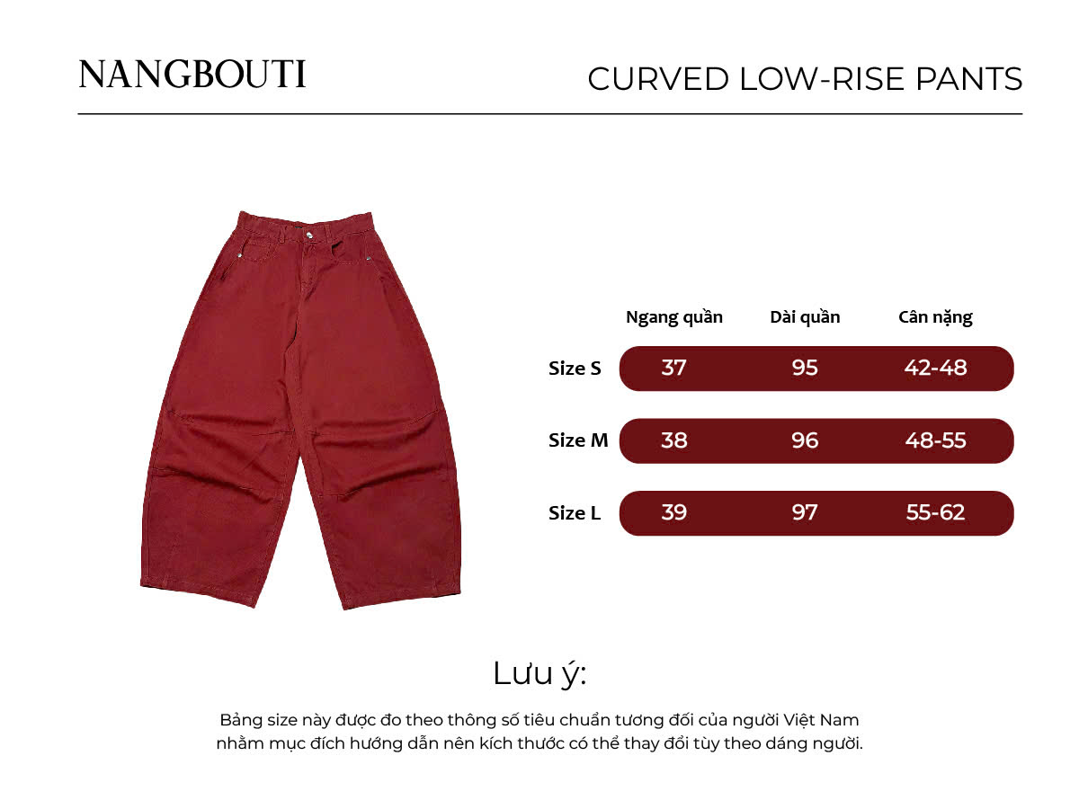 Q9901-	Quần khaki ống cong style cạp trễ