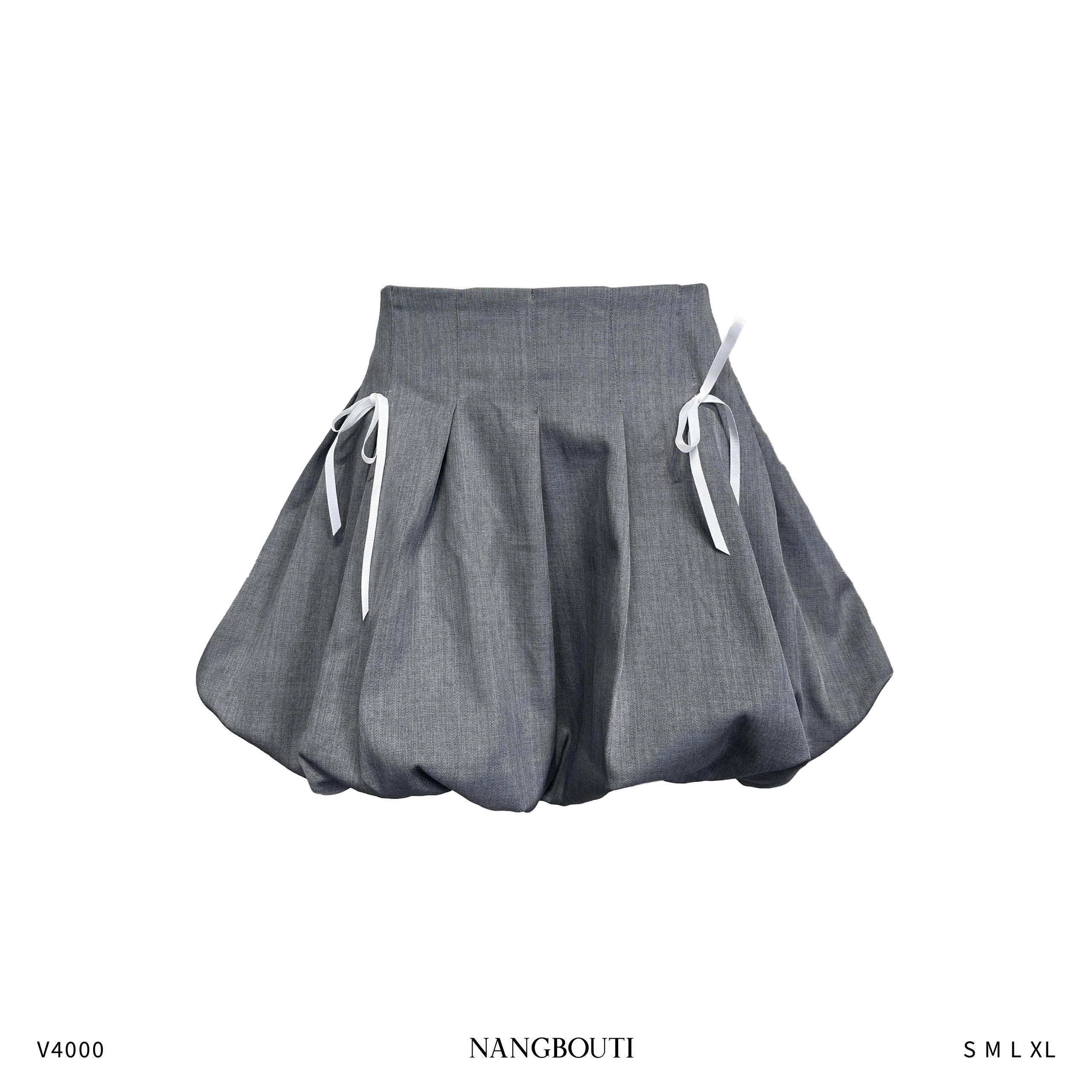 V4000 - V bí ngắn đính 2 dây nơ