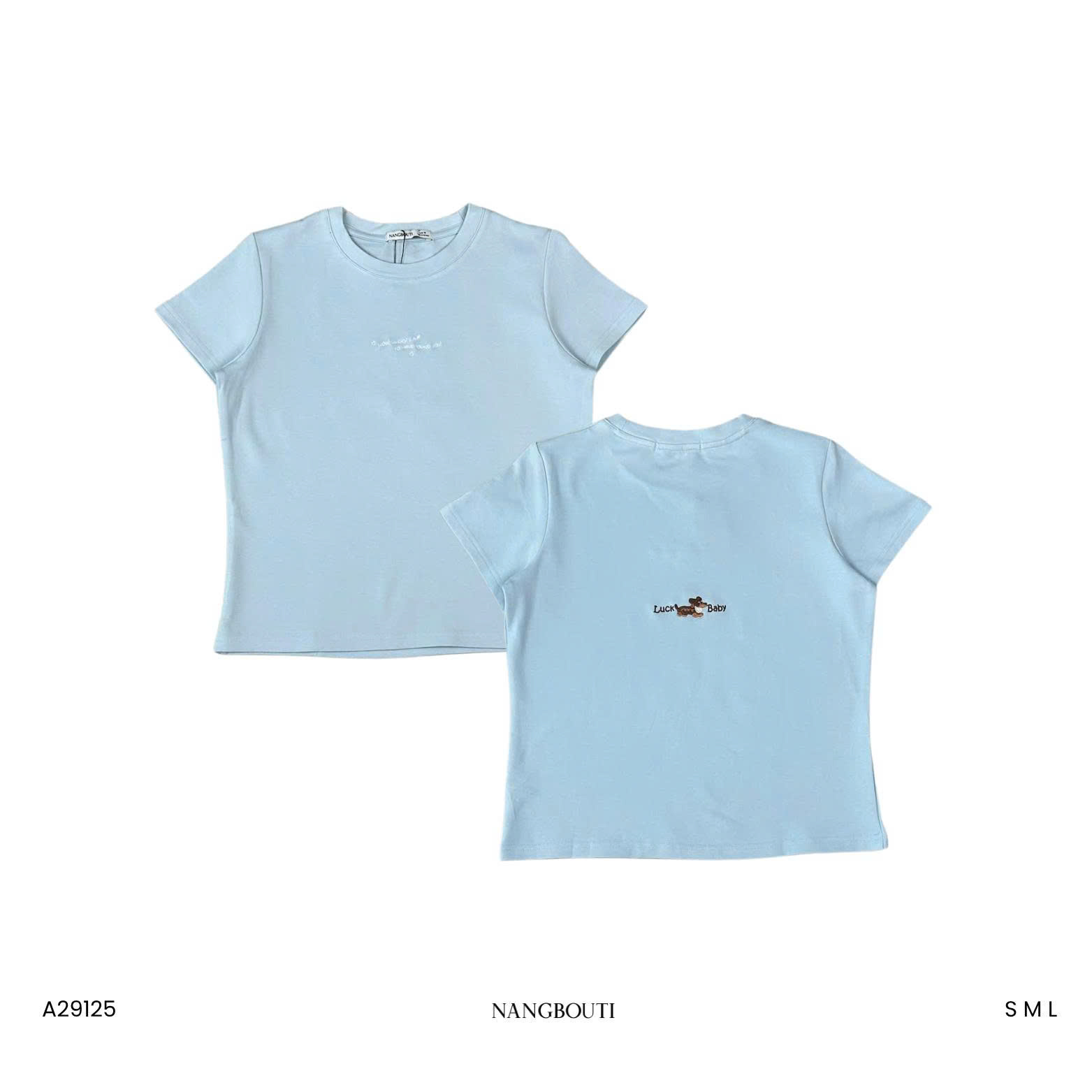 A29125 - A babytee thêu Luck