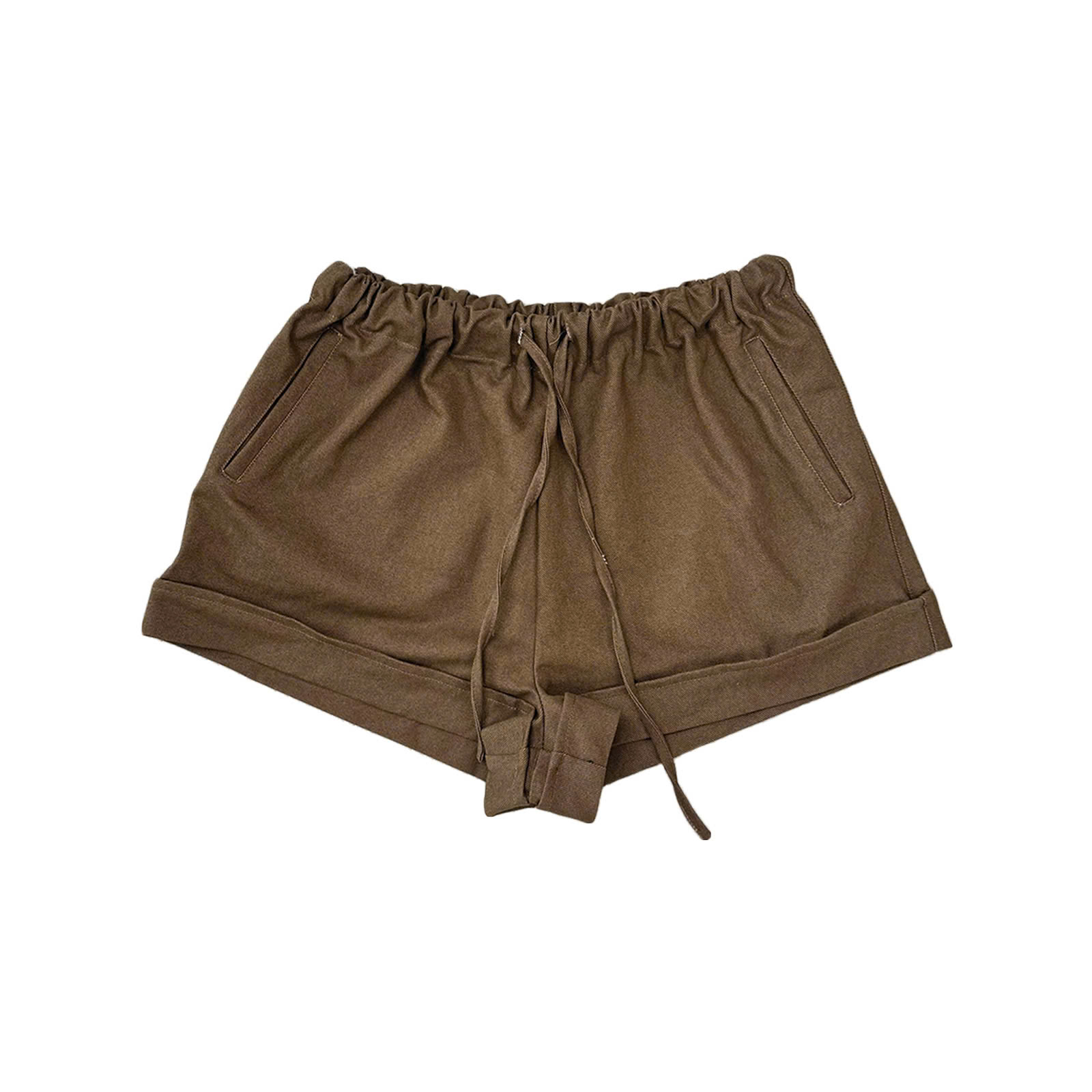 S3661 - 	Short kaki cột nơ lai to