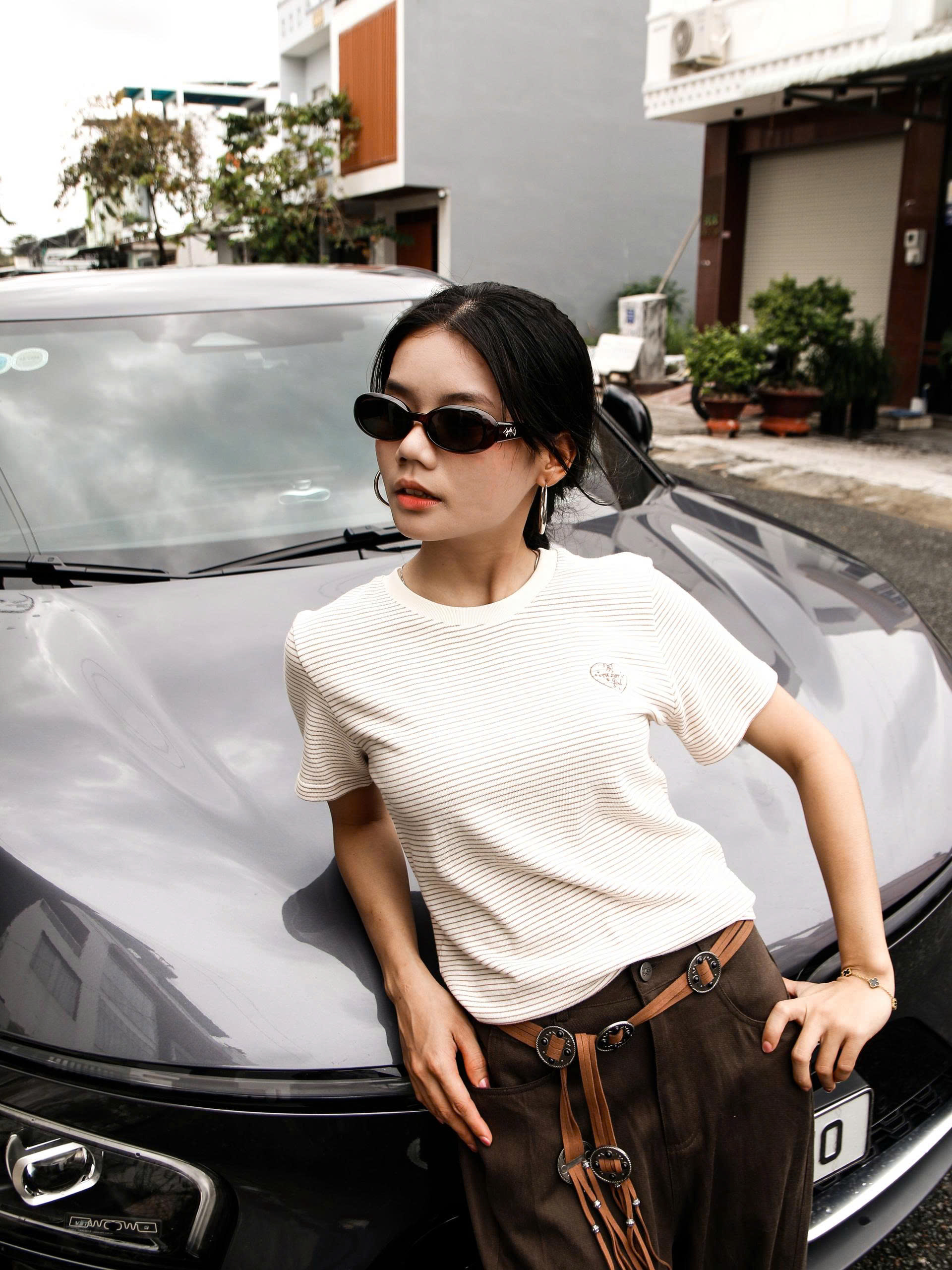 A29120 - A thun sọc thêu trái tim