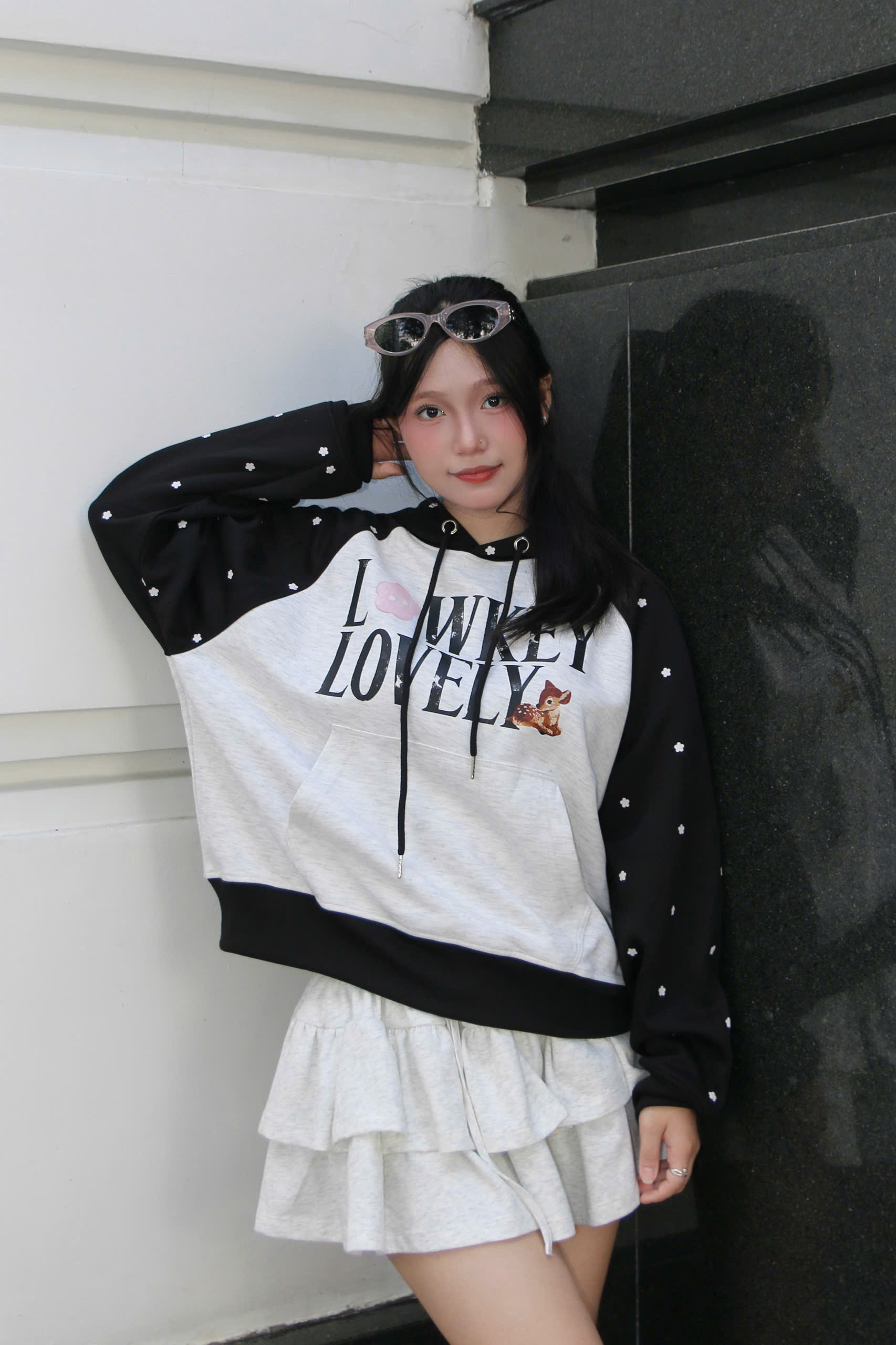 A30029- Áo hoodies raglan in Lowkey