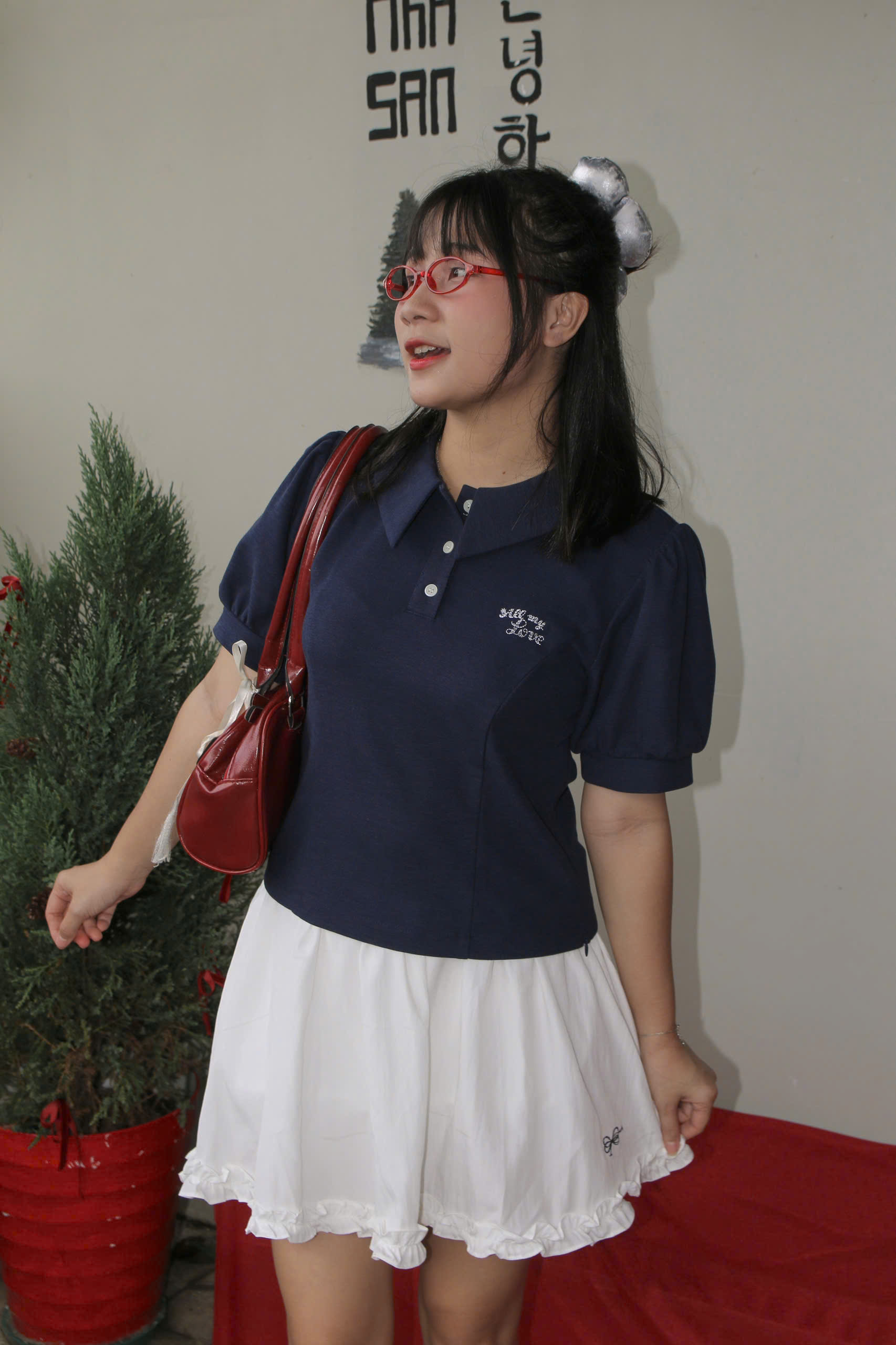 A29105 - A thun PL tay búp thêu All my love