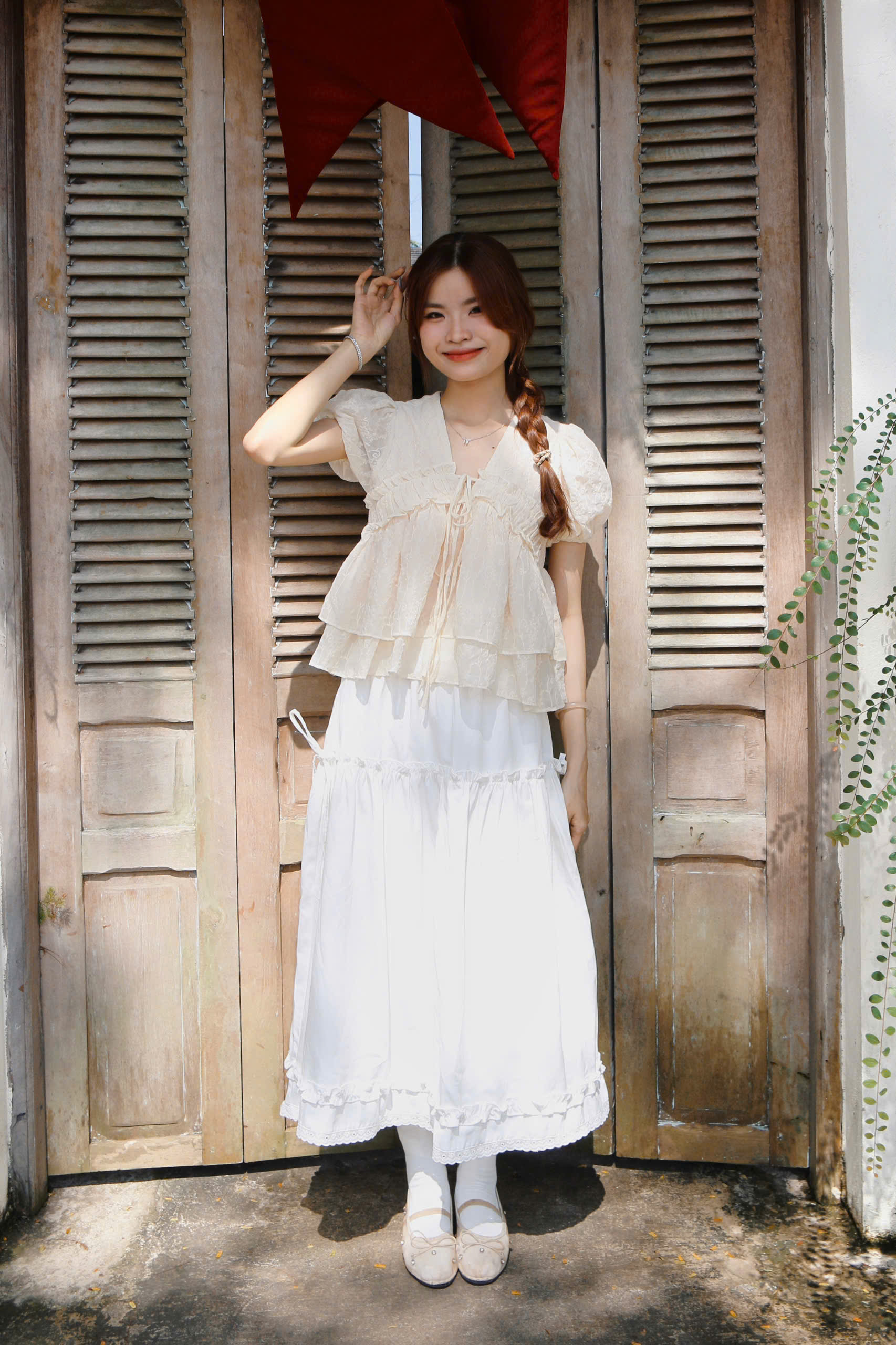 A29318 - A kiểu xô thêu họa tiết hoa