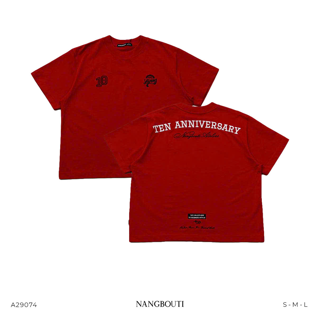 A29074 - A thun HPBD thêu 10th